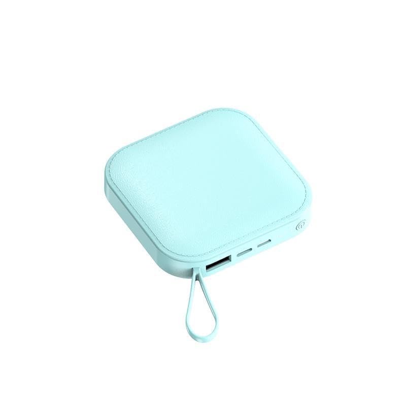 Portable Power Bank, 10000 mAh, 18W Quick Charge, Compact (Blue)