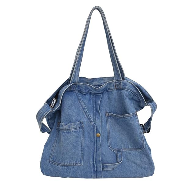 Shoulder Bag for Women Denim Crossbody Hobo Bag Casual Lightweight Handbag for Work Travel