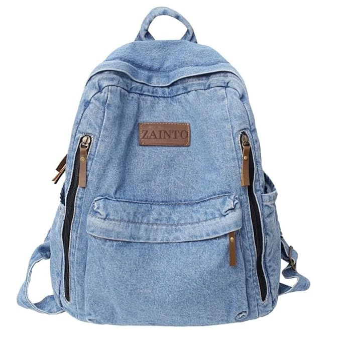Denim Backpacks for men and women Stylish Outdoor Travel bag