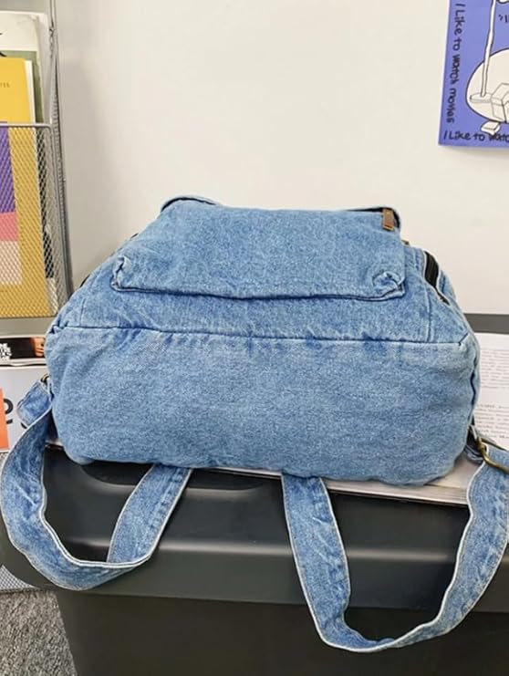 Denim Backpacks for men and women Stylish Outdoor Travel bag