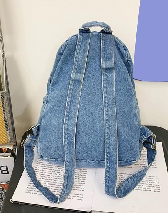 Denim Backpacks for men and women Stylish Outdoor Travel bag