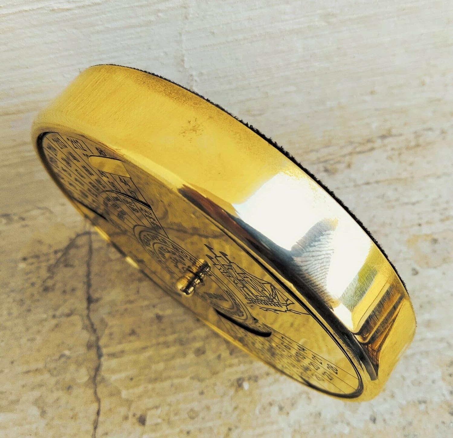 Brass Calendar Collectible 100Yrs Paper Weight Table Decor
