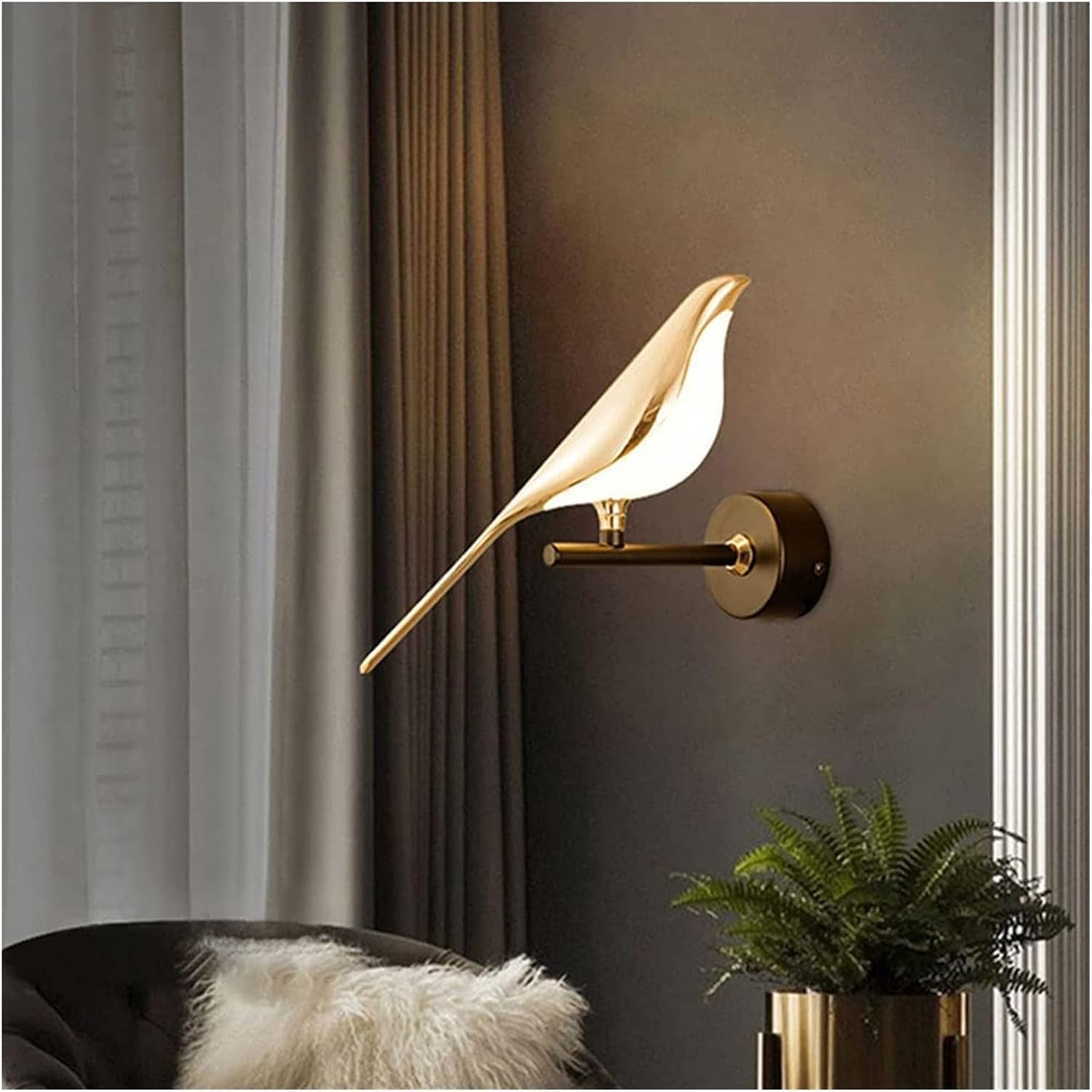 Fancy Wall Light Fixture for Home (Single Bird)