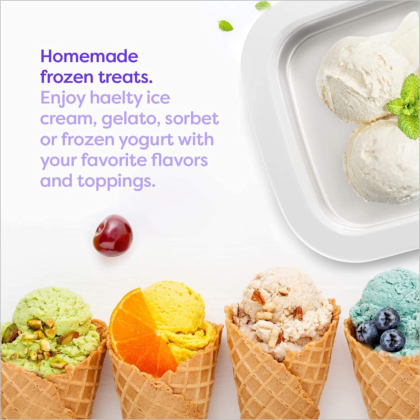 Instant Ice Cream Roller Pan with 2 Spatulas, Rolled Ice Cream Maker Plate, Mini Fried Yogurts Machine with Shovel for Homemade DIY, Rolled Ice Cream Maker