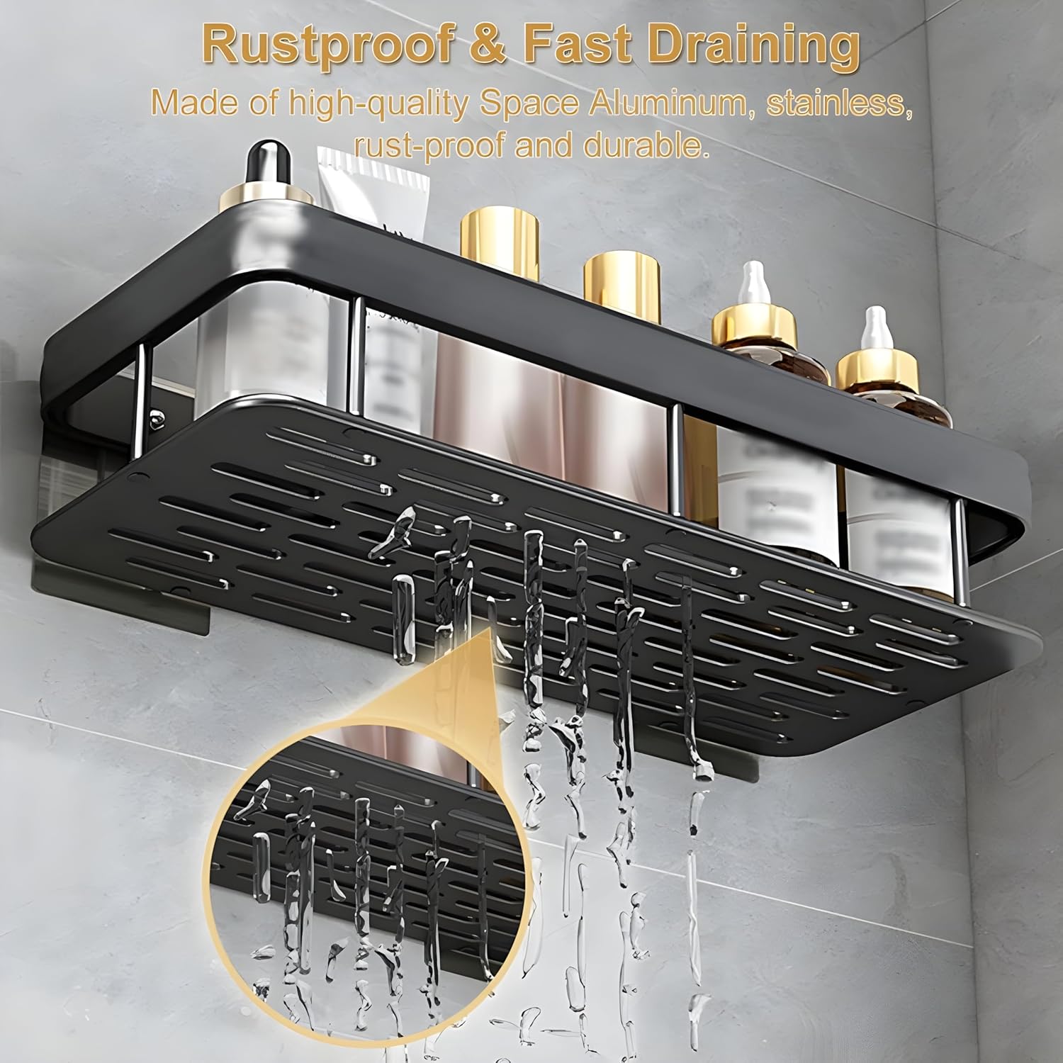 wall mounted bathroom organiser