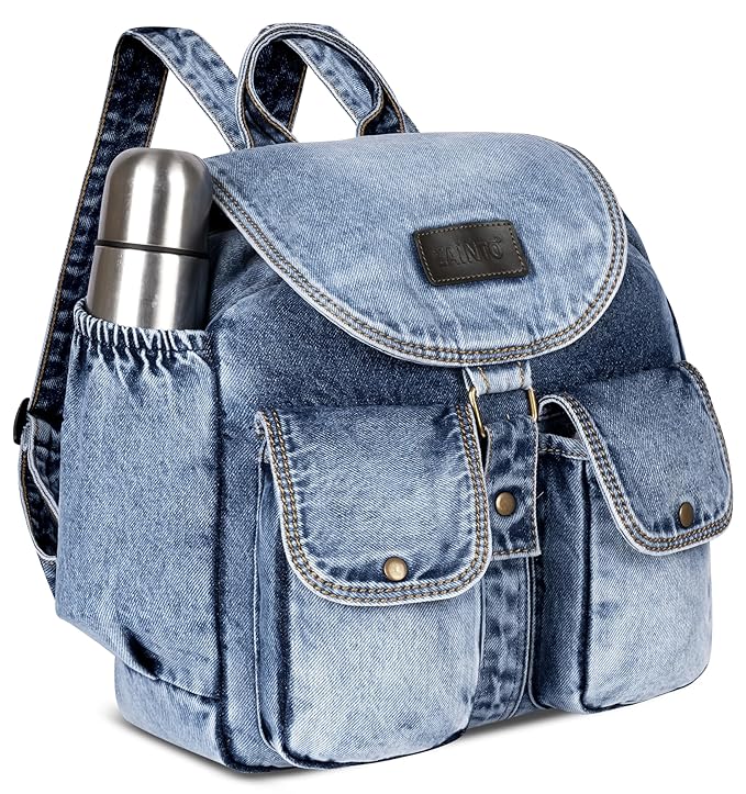 Denim Backpacks for men and women Stylish Outdoor Travel bag